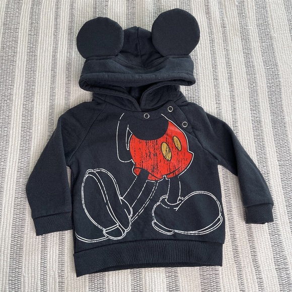 Disney Mickey Mouse ears baby hoodie 6M - Picture 1 of 7